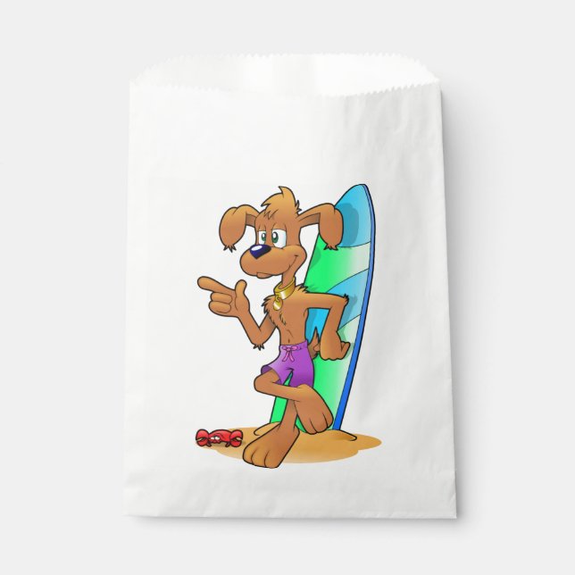BOLSA DE PAPEL PERRO SURFER (Anverso)