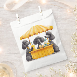 Bolsa De Papel Perros Caniche Estándar Dirigiendo Un Puesto De Li