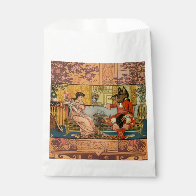 Bolsa De Papel Personajes de cuento de hadas clásicas de la besti (Anverso)