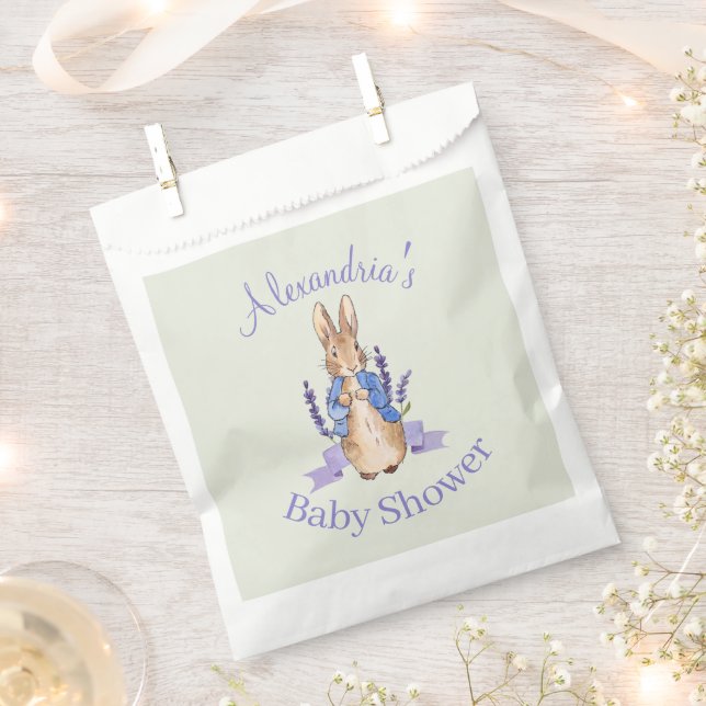 Bolsa De Papel Personaliza el conejo clásico de bebé Cumpleaños (Cortado)