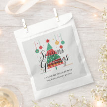 Personalizable de árbol de Navidad retro