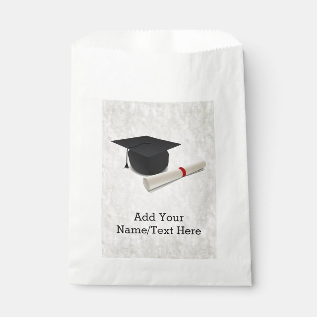 Bolsa De Papel Personalizable de Diploma de Título de Graduación