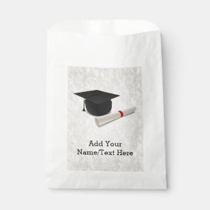 Bolsa De Papel Personalizable del diploma del casquillo de la