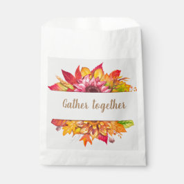 Bolsa De Papel Personalizable Fall LeavesBouquet