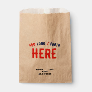 BOLSA DE PAPEL PERSONALIZABLE MODERNO ELEGANTE BROWN VERIFICADO M