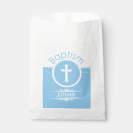 Bolsa De Papel Personalizable, Niño Azul Hijo de Dios Bautizo