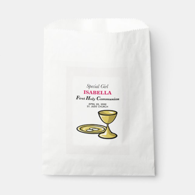 Bolsa De Papel Personalización, Chica Especial, Primera Comunicac (Anverso)