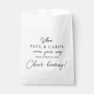Bolsa de papel personalizada boda Confetti Bags