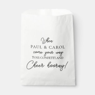 Bolsa de papel personalizada boda Confetti Bags