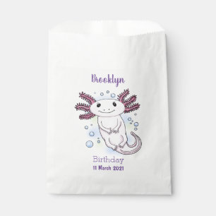 Bolsa De Papel Personalizado axolotópico rosa adorable