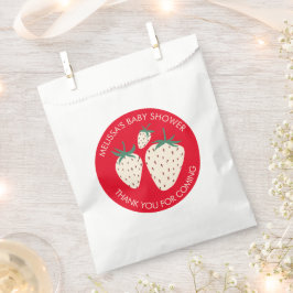 Bolsa De Papel Personalizado BABY SHOWER Pineberry Cute de fresa 