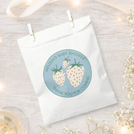 Bolsa De Papel Personalizado BABY SHOWER Pineberry Cute de fresa 