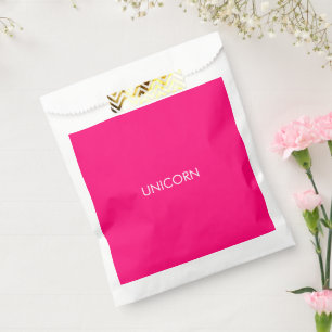 Bolsa De Papel Personalizado blanco de fuchsia rosa picante de un