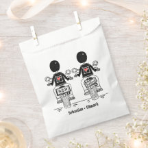 Personalizado Boda de motocicleta de dos Grooms Bi
