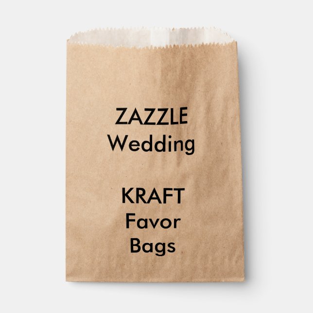 Bolsa De Papel Personalizado boda KRAFT Bolsa de favorecedor de p (Anverso)