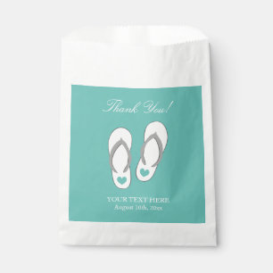 Bolsa De Papel Personalizado bodas en la playa gracias fiesta