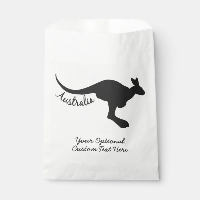 Bolsa De Papel Personalizado canguro de Australia (Anverso)