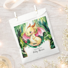 Bolsa De Papel Personalizado Cute Dragon Baby Shower