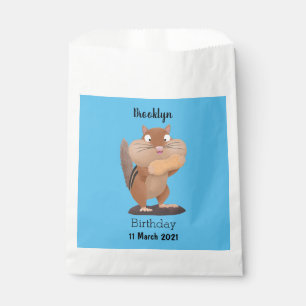 Bolsa De Papel Personalizado de chipmunk de grandes mejillas grac