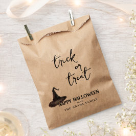 Bolsa De Papel Personalizado de engaño o trato de familia Feliz H