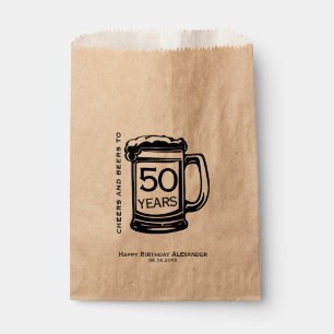 Bolsa De Papel Personalizado de la fiesta de cumpleaños del jal