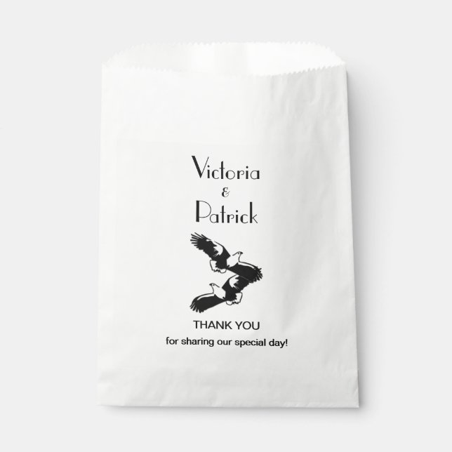 Bolsa De Papel Personalizado de las Águilas Altas Gracias (Anverso)