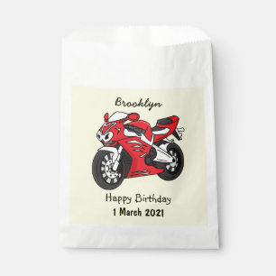 Bolsa De Papel Personalizado de motocicleta roja