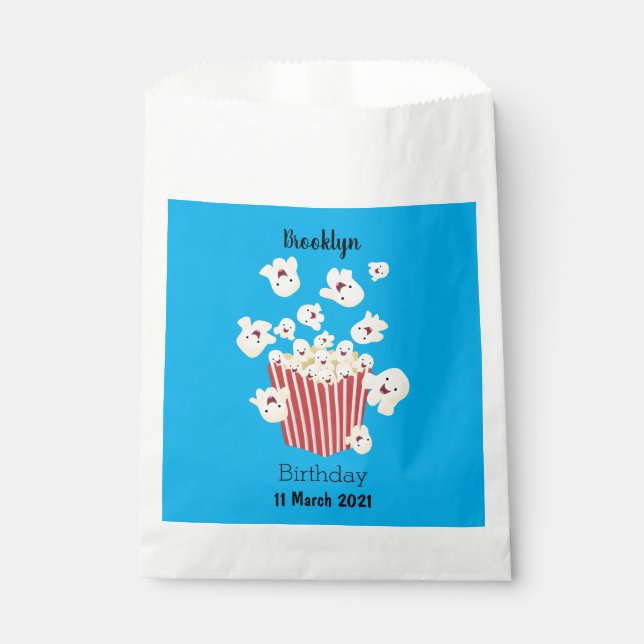 Bolsa De Papel Personalizado de palomitas de palomitas graciosas (Anverso)