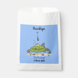 Bolsa De Papel Personalizado de pescadores de peces gordos y hamb