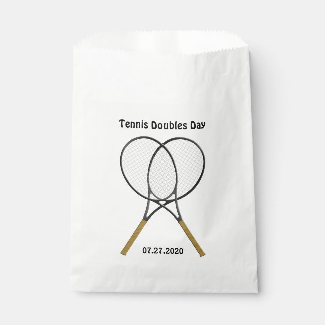 Bolsa De Papel Personalizado de raquetas de tenis (Anverso)