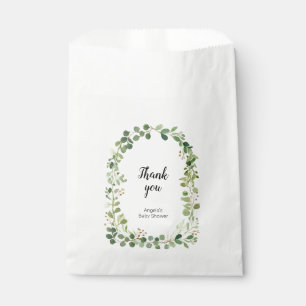 Bolsa De Papel Personalizado de verde gracias Kraft Paper Bag