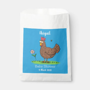 Bolsa De Papel Personalizado divertido de pollo rústico y caprich