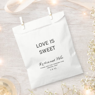 Bolsa De Papel Personalizado El amor es dulce Boda
