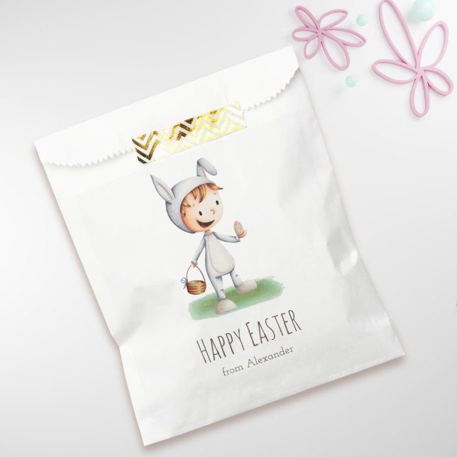 Bolsa De Papel Personalizado en la caza personalizada de huevos d (Subido por el creador)
