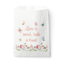 Personalizado Flores silvestres y mariposas ducha 