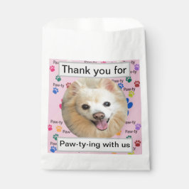 Bolsa De Papel Personalizado Gracias por Paw-ty-ing