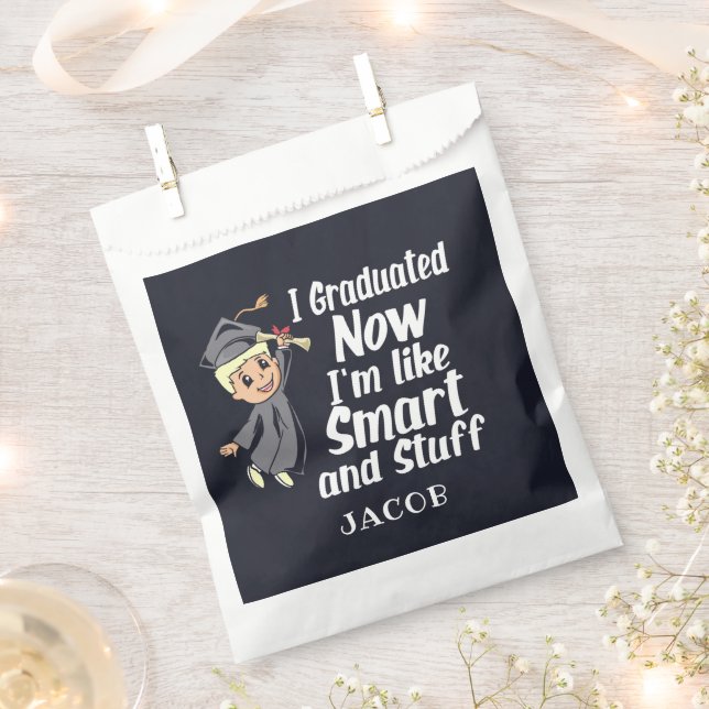 Bolsa De Papel Personalizado Graduación Gag I Nombre del Personal (Cortado)