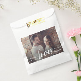 Bolsa De Papel Personalizado Parejas Foto guión de amor