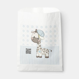 Bolsa De Papel Personalizado Personalizado Baby Boy Giraffe