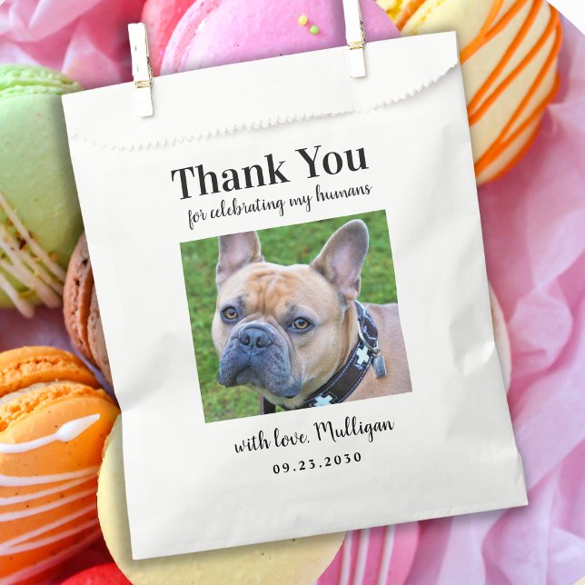 Bolsa De Papel Personalizado Photo Dog Lover Gracias Mascota Dogg (Subido por el creador)