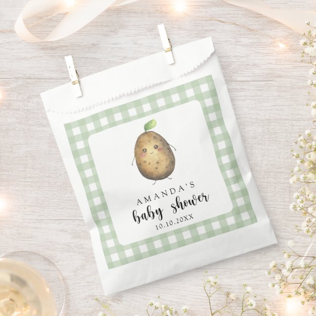 Bolsa De Papel Personalizado Potato Baby Shower (Cortado)