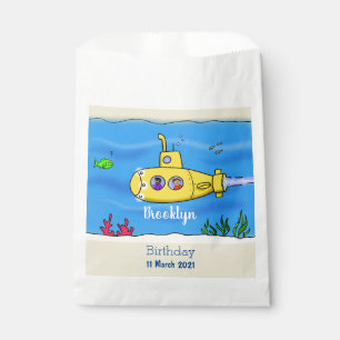 Bolsa De Papel Personalizado submarino feliz
