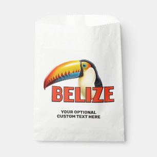 Bolsa De Papel Personalizado Texto BELICE Toucan