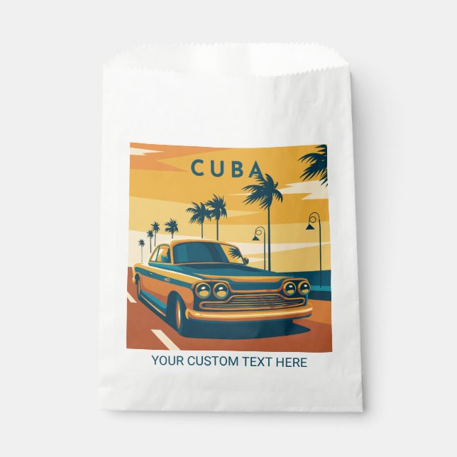 Bolsa De Papel Personalizado Texto Cuba (Anverso)
