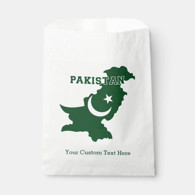 Bolsa De Papel Personalizado Texto Pakistán (Anverso)