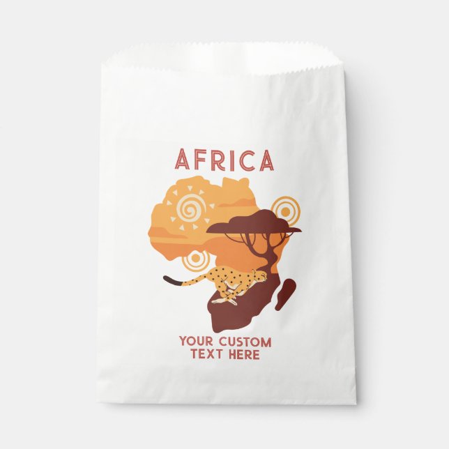 Bolsa De Papel Personalizado Textos África (Anverso)