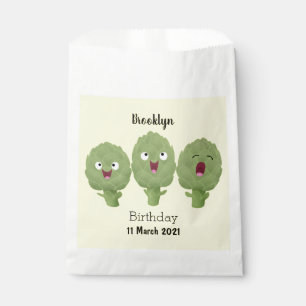 Bolsa De Papel Personalizado vegetal de alcachofas de canto lindo