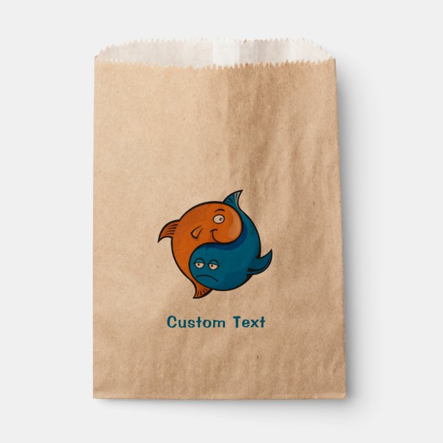 Bolsa De Papel Personalizado Yin Yang Fish (Anverso)