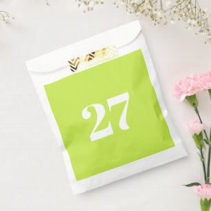 Bolsa De Papel Personalizar con letra blanca inicial Número de li