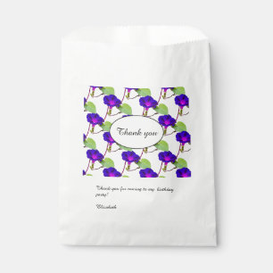 Bolsa De Papel Personalizar: Cumpleaños Morning Glory Gracias